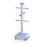 Swan Retro 6 Cup Mug Tree Weighted Base Polished Metal - Blue