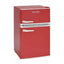 Montpellier Under Counter Retro Under Counter Fridge Freezer 26 Litres - Red