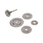 Silverline HSS Saw Disc Set of 6pce 22, 25, 32, 35 & 44mm - Silver - product photo