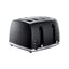 Russell Hobbs Contemporary Honeycomb 4 Slice Toaster 1500 W - Black