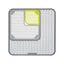 KitchenCraft 3 Pc Adjustable Sink Protector Mat Plastic Grey/Green