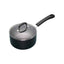 KitchenCraft Master Class Aluminum Non-Stick Enamel Saucepan With Lid 18 cm 2 Litres - Black