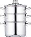KitchenCraft Stainless Steel Three Tier 18cm Steamer