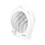 Electric Fan Heater Upright Heater With 2 Heat Settings In White