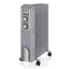 Swan Retro 9 Finned Oil Filled Radiator With 3 Heat Settings 2000 W - Grey