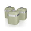Swan Retro Set of 3 Canisters Tea Coffee Sugar - Green