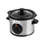 Swan Stainless Steel Slow Cooker Stainless Steel 120 W 1.5 Litre - Silver