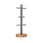 Swan Nordic Six Branch Mug Tree With Bamboo Base Wooden Effect Steel - Slate Grey