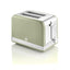 Swan Retro 2 Slice Toaster With Defrost Reheat And Cancel Functions Stainless Steel 815 W - Green