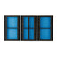 Draper 1/4 Drawer Eva Insert Infill Tray 3 Piece Set - Blue