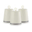 Morphy Richards Tea Coffee Sugar Kitchen Storage Canisters Set of 3 - Ivory Cream