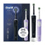 Oral-B Vitality PRO Electric Toothbrush 2 Toothbrush Heads 3 Cleaning Modes Gift Edition Duo Pack - Black/Lilac