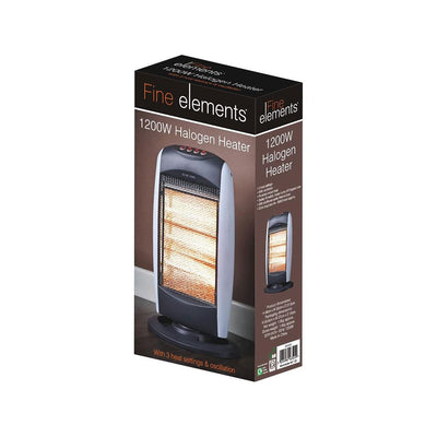 Halogen Heater 1200W With 3 Heat Settings, Oscillating, Energy Saving Heater
