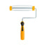 Coral Easy Coater 9 Inch Paint Roller Frame With Soft Grip Handle And Cage Design - Yellow