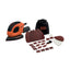 Black & Decker Mouse Detail Sander 55W With 10 Accessories In Softbag - Orange/Black