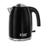 Russell Hobbs Colors Plus Electric Jug Kettle Stainless Steel 3000W 1.7 Litre - Black