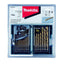 Makita HSS-TIN Metal Bit Set 1.5mm To 10mm - 19 Piece