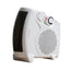 Daewoo 2000W Flat Fan Heater With 2 Heat Settings Variable Thermostat Instant Heat - White