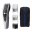 Philips Series 5000 Hair Clippers Fully Washable With Self-Sharpening Stainless Steel Blades With 3 Combs - Silver/Black