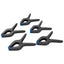 Silverline Spring Clamps 5 Pack Length 200mm/Jaw 100mm - Black