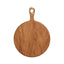 MasterClass Gourmet Prep & Serve Round Oak Paddle Board 30 x 40.5 x 1.5 cm - Brown