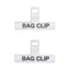 KitchenCraft Food Bag Clips Wide Plastic Sealing Clips Medium Binder Style Clamps Set of 2 - White