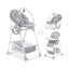 Hauck Sit N Relax 3 In 1 Highchair Compact Folding Fully Adjustable Suitable From Birth - Stretch Grey