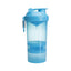 Smartshake Original 2Go ONE Protein Shaker 600ml Capacity With Storage - Neon Blue