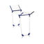 Leifheit Pegasus 120 Solid Compact Clothes Airer 12m Large Drying Area Clothes Rack Horse Stands In Bath Tub - Dark Blue