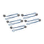 Silverline Tarpaulin Ball Bungees 175mm 10 Pack Blue Elastic Tie Down Cords