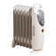 Daewoo 6 Fin Mini Oil Filled Radiator Portable Heater 800W - White