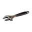 Bahco ERGO Central Nut Reversible Extra Wide Opening Jaw Adjustable Wrenches With Rubber Handle - Black