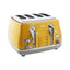 Delonghi Icona Capitals New York 4 Slice Toaster 1800W - Yellow