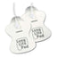 Omron Long Life Replacement Pads HV-LLPAD-E Pain Reliever Reusable TENS Machine Pads - White