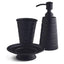 OurHouse Bathroom Accessory Set Toothbrush Holder Soap Dispenser Soap Dish 3 Piece Grey