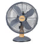 Tower 12 Inch Scandi Metal Desk Fan 3 Speed Settings 35W Grey And Wood Effect