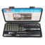 Hilka Tools 1/4 Inch Drive Socket Set Metric Carbon Steel Chrome Finish 22 Piece