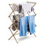 Tower 3 Tier Compact Airer 11 Drying Rods Anti-Slip Feet Weight Capacity 10kg Latte