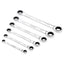 Draper HI-TORQ Metric Double Ratchet Ring Spanner Set 6 Piece