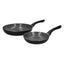 MasterClass Can-To-Pan Non-Stick Frying Pan 20cm And 28cm 2 Piece Set BPA Free Ceramic Eco Recycled Black