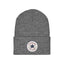 Converse Chuck Patch Beanie Heather Grey Unisex Stretch Fit Sportswear Winter Hat