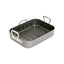 MasterClass Deep Roasting Tin With Rack And Teflon Xtra Non Stick Coating Carbon Steel Roaster With Handles Grey