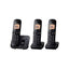Panasonic Digital Cordless Answer Phone With Nuisance Calls Block Triple Handset Black