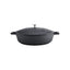 MasterClass Shallow Casserole Dish 32cm 5 Litres Cast Aluminium Metal Gift Boxed Black