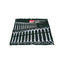 Hilka Tools Combination Spanner Set In Pouch Metric Chrome Vanadium Steel 25 Pieces