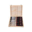 Hilka Tools Wood Chisel Set Clear Grip 6 Pieces Bevel Chromium Vanadium Steel Red/Black
