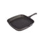 KitchenCraft Square Grill Pan 23cm Cast Iron Griddle Pan Black