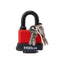 Hilka Tools Weather Resistant Keyed Alike Padlock 40mm 2 Piece Red