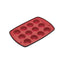 MasterClass Smart Silicone Flexible 12-Hole Pan Mini Muffin Tin Baking Tray Red/Black