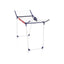 Leifheit Pegasus 180 Solid Plus Standing Clothes Airer 18m Clothes Horse With Clips And Peg Bag White